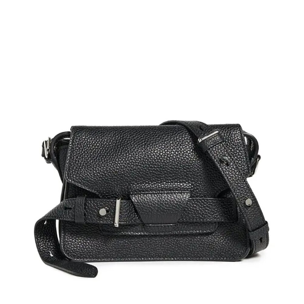 Proenza Schouler Small Beacon Leather Crossbody Bag – Black